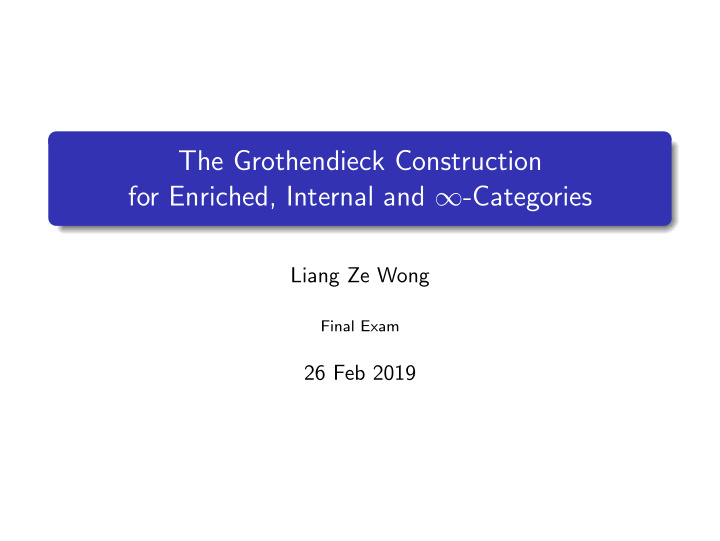 the grothendieck construction for enriched internal and