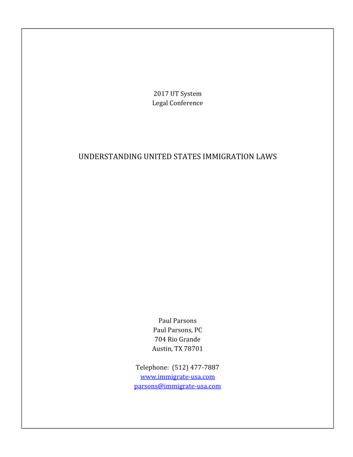 understanding united states immigration laws