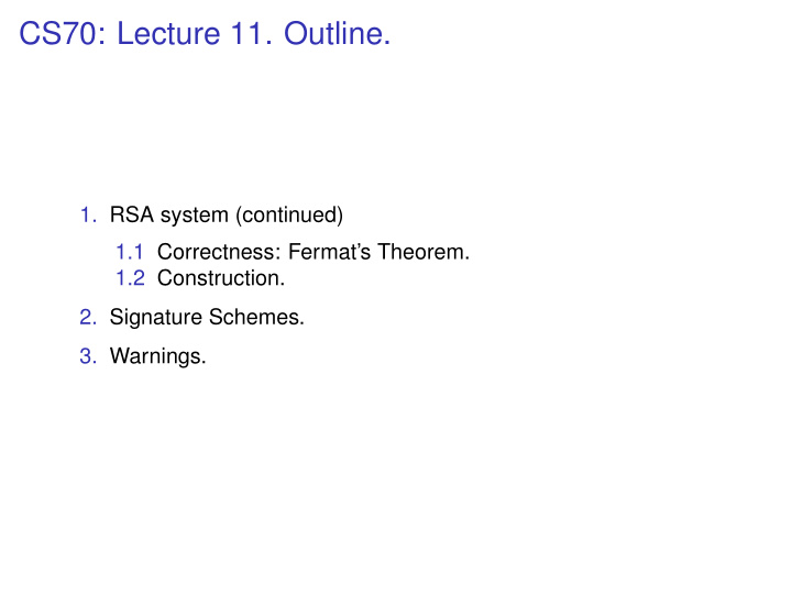 cs70 lecture 11 outline