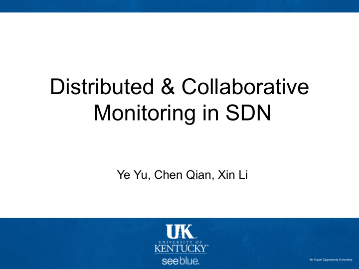 monitoring in sdn