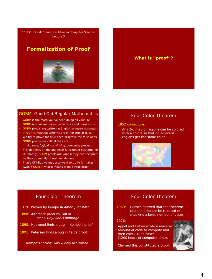 formalization of proof