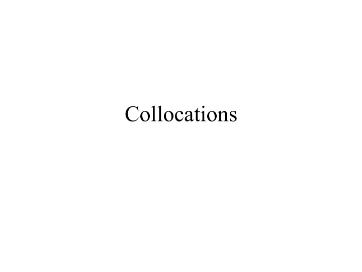 collocations introduction
