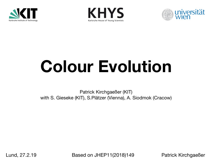 colour evolution