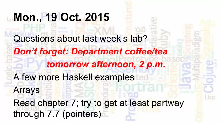 mon 19 oct 2015