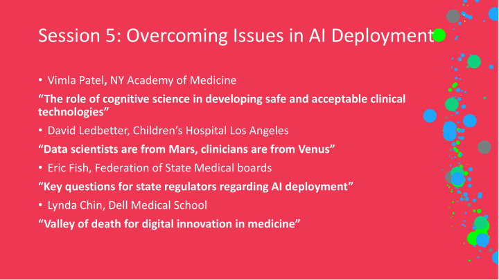 session 5 overcoming issues in ai deployment