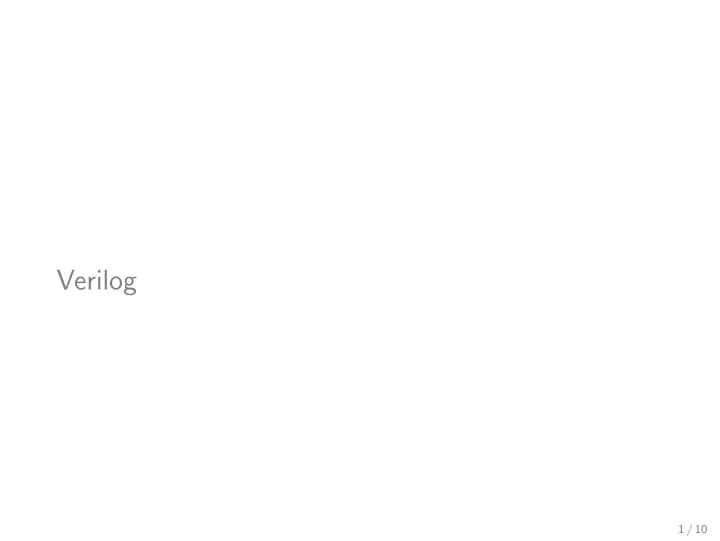 verilog