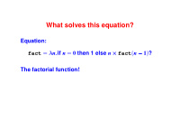 what solves this equation