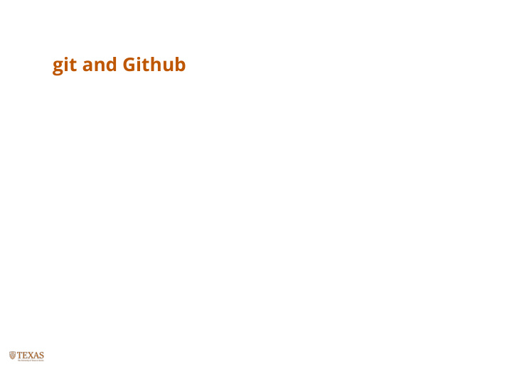 git and github git