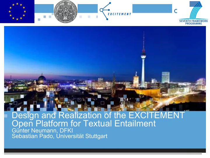 design and realization of the excitement open platform