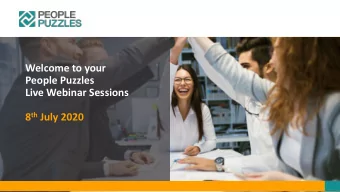 Live Webinar Sessions 8 th July 2020  Risk-free, affordable access to hard-  hitting HR superstars