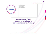 progressing from company strategy to communications