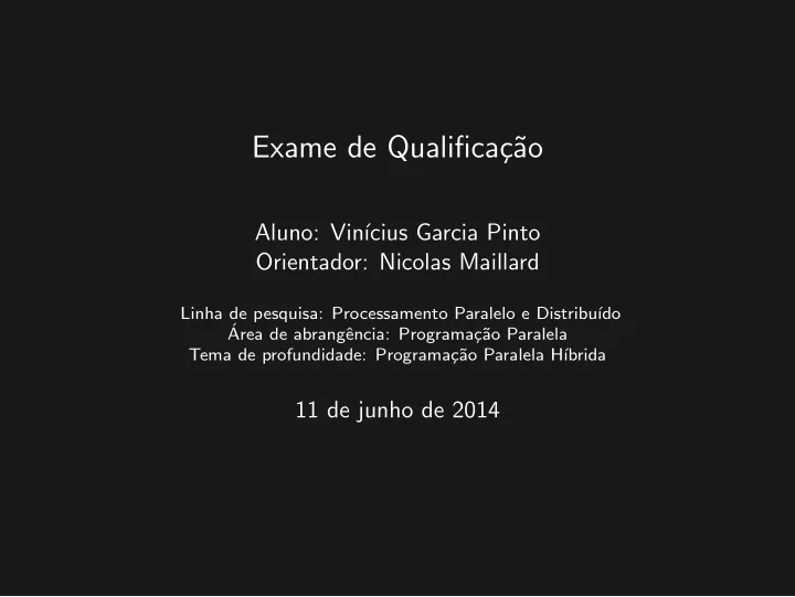 exame de qualifica c ao