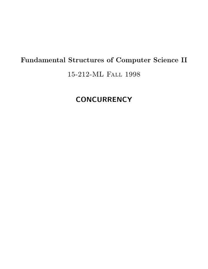 f undamen tal structures of computer science i i 15 212