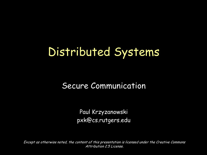 distributed systems