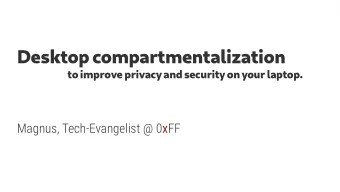 D  e  s  k  t  o  p  c  o  mp  a  r  t  me  n  t  a  l  i  z  a  t  i  o  n  t  o  i  mp  r  o  v