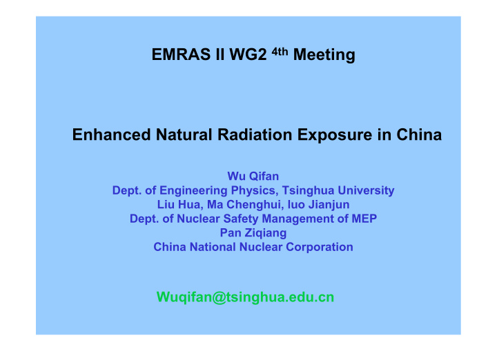 emras ii wg2 4th meeting enhanced natural radiation