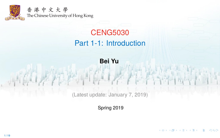 ceng5030 part 1 1 introduction