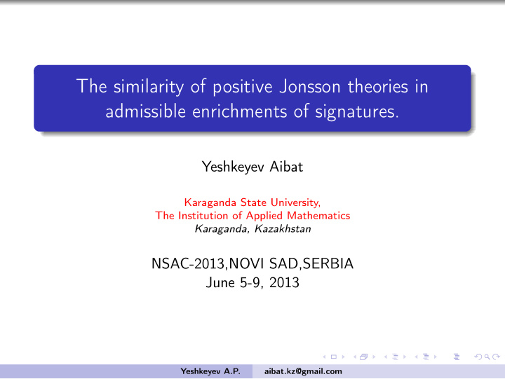 the similarity of positive jonsson theories in admissible