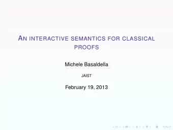 General motivations  Model theory  Recursion theory  Lambda calculus  Set theory