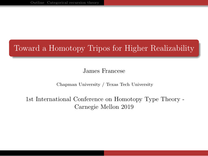 toward a homotopy tripos for higher realizability