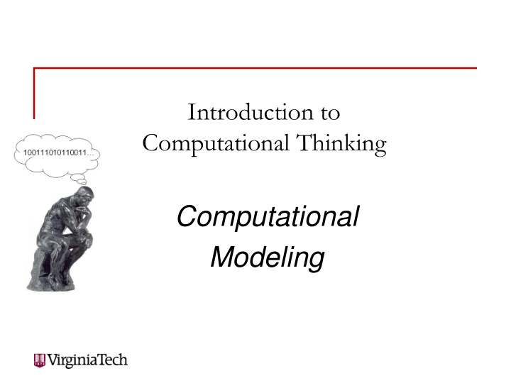 computational modeling