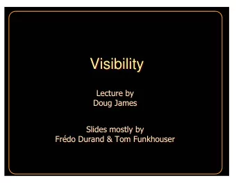 Visibility  Visibility