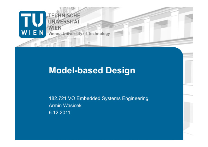 model based design