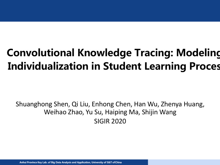 convolutional knowledge tracing modeling