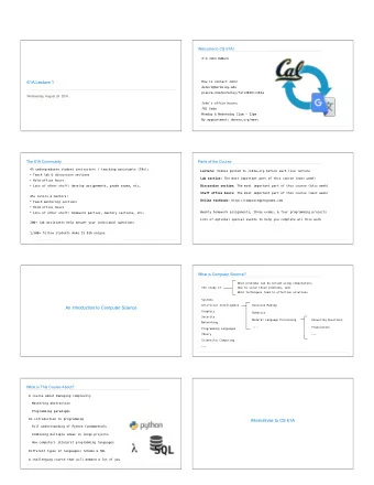 61A Lecture 1  How to contact John:  denero@berkeley.edu  piazza.com/berkeley/fall2016/cs61a