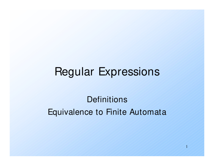 regular expressions