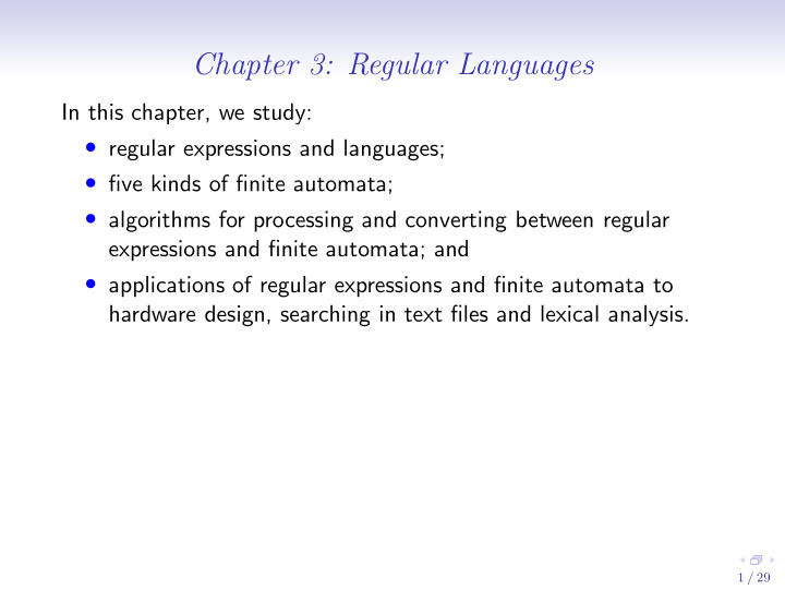 chapter 3 regular languages