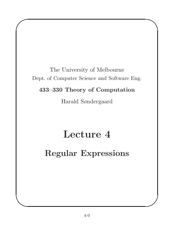 lecture 4