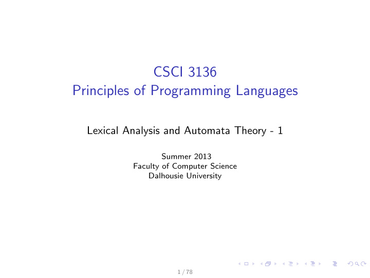 csci 3136 principles of programming languages