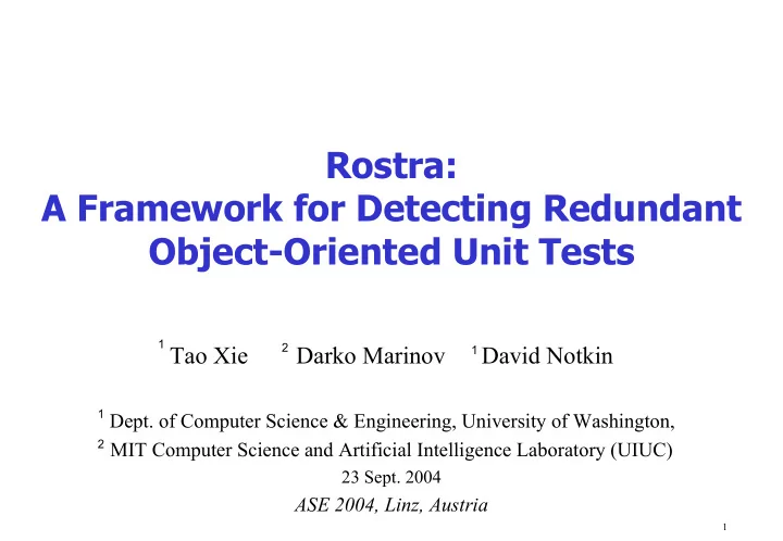 rostra a framework for detecting redundant object