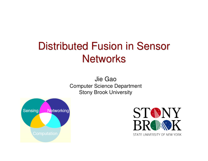 distributed fusion in sensor distributed fusion in sensor