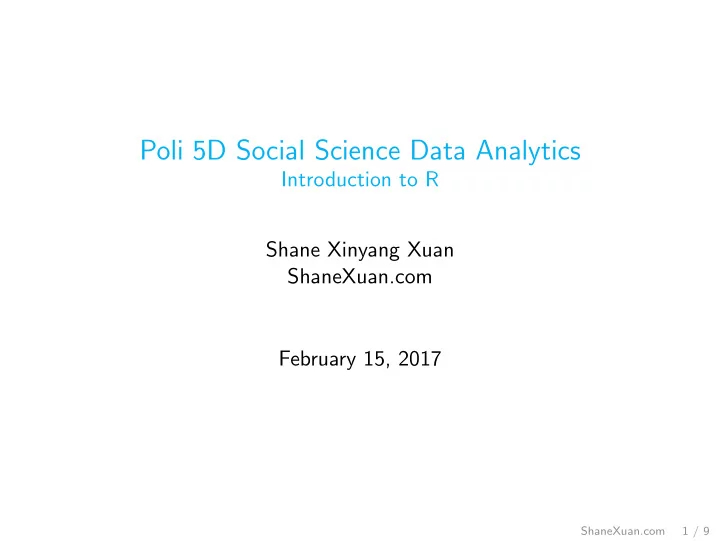 poli 5d social science data analytics