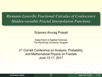 Riemann-Liouville Fractional Calculus of Coalescence  Hidden-variable Fractal Interpolation