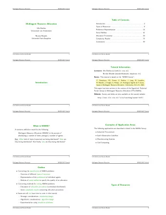 Table of Contents  Introduction . . . . . . . . . . . . . . . . . . . . . . . . . . . . . . . . . .