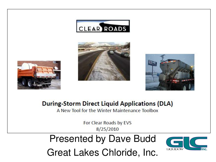 great lakes chloride inc direct liquid application dla