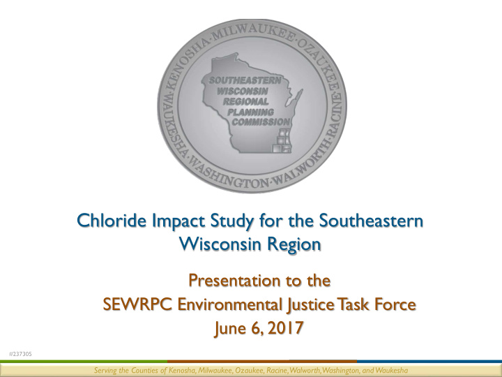 chloride impact study for the southeastern wisconsin