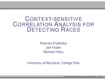 Data Races are Bad  Race: two threads access memory without synchronization  and at least one is a