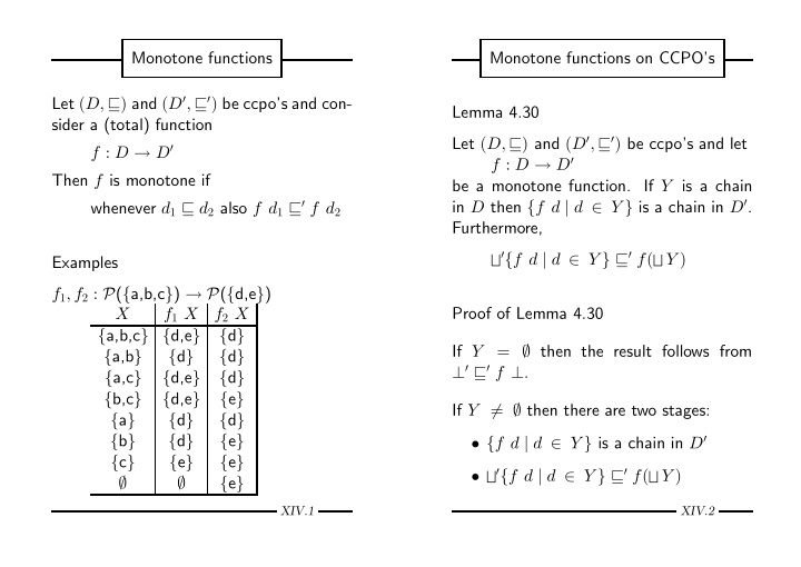 monotone functions monotone functions on ccpo s let d and