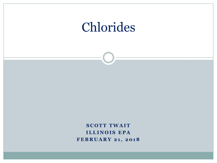 chlorides