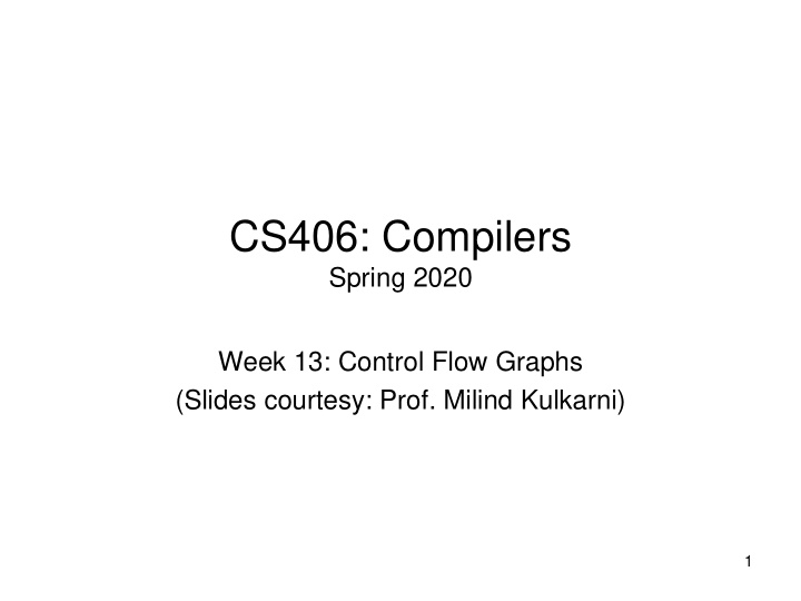 cs406 compilers