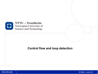TDT4205  Lecture 29  2  Where we are   We have a handful of different analysis instances