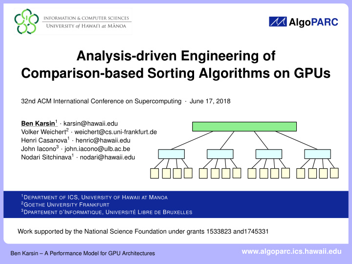 analysis driven engineering of comparison based sorting