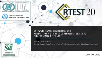 ELECTROSTATIC DISCHARGE  Presenter: Natasha Jarus  Authors: Natasha Jarus, Antonio Sabatini, Pratik