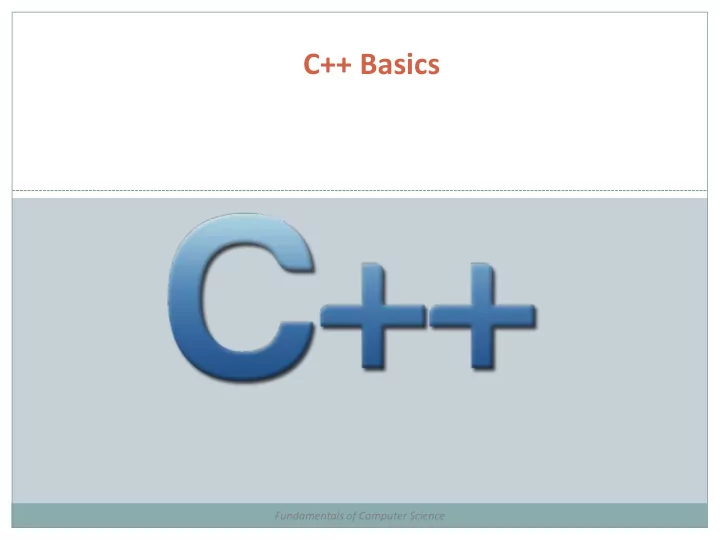 c basics