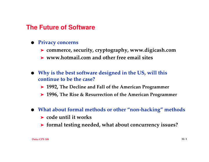 the future of software