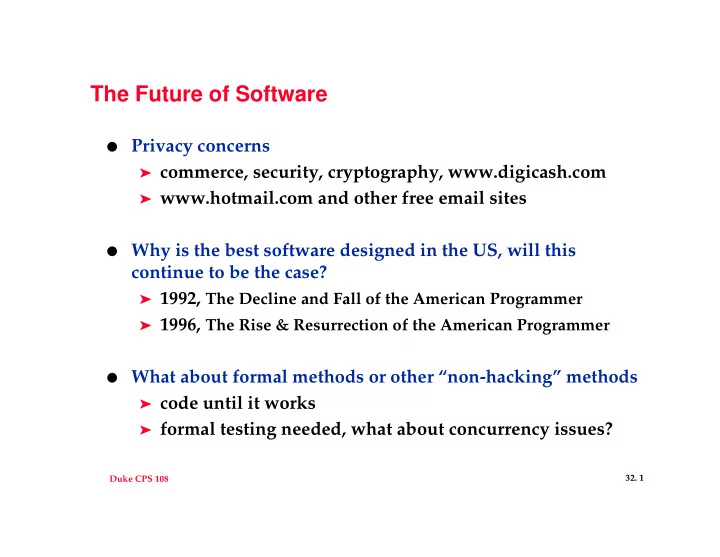 the future of software